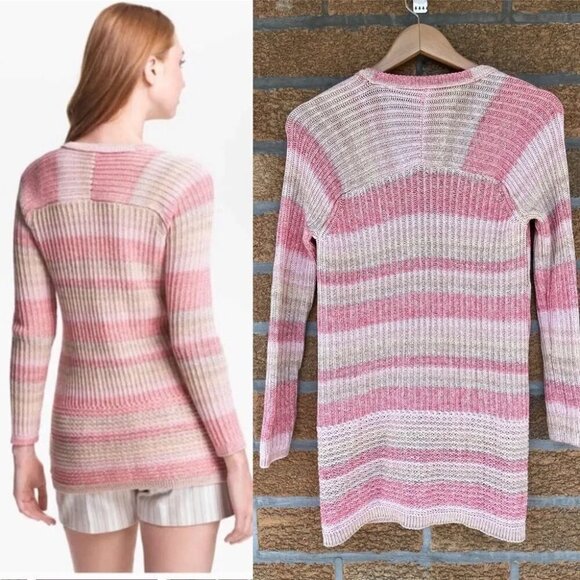 Tory burch 'Erin' Stripe Cardigan sz xs - Picture 2 of 13